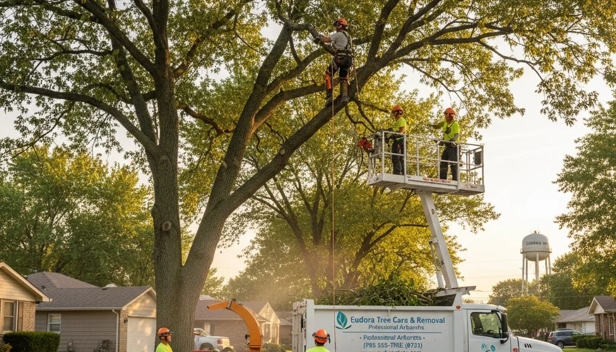 Professional tree removal service in Olathe, KS by certified local arborists